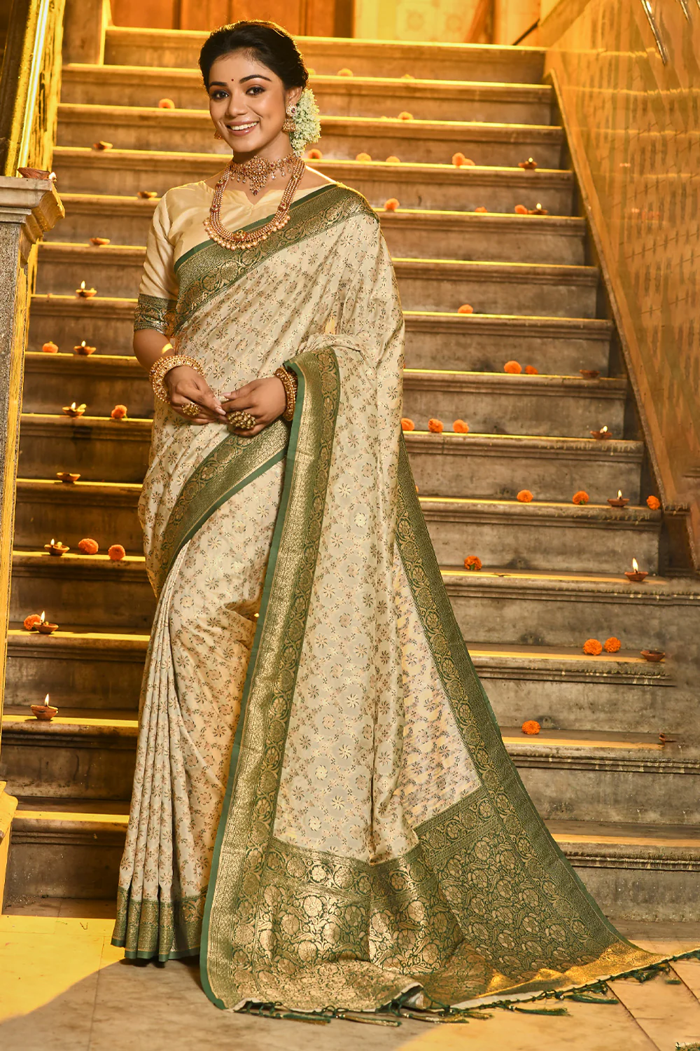 Traditional Red Banarasi Silk Saree